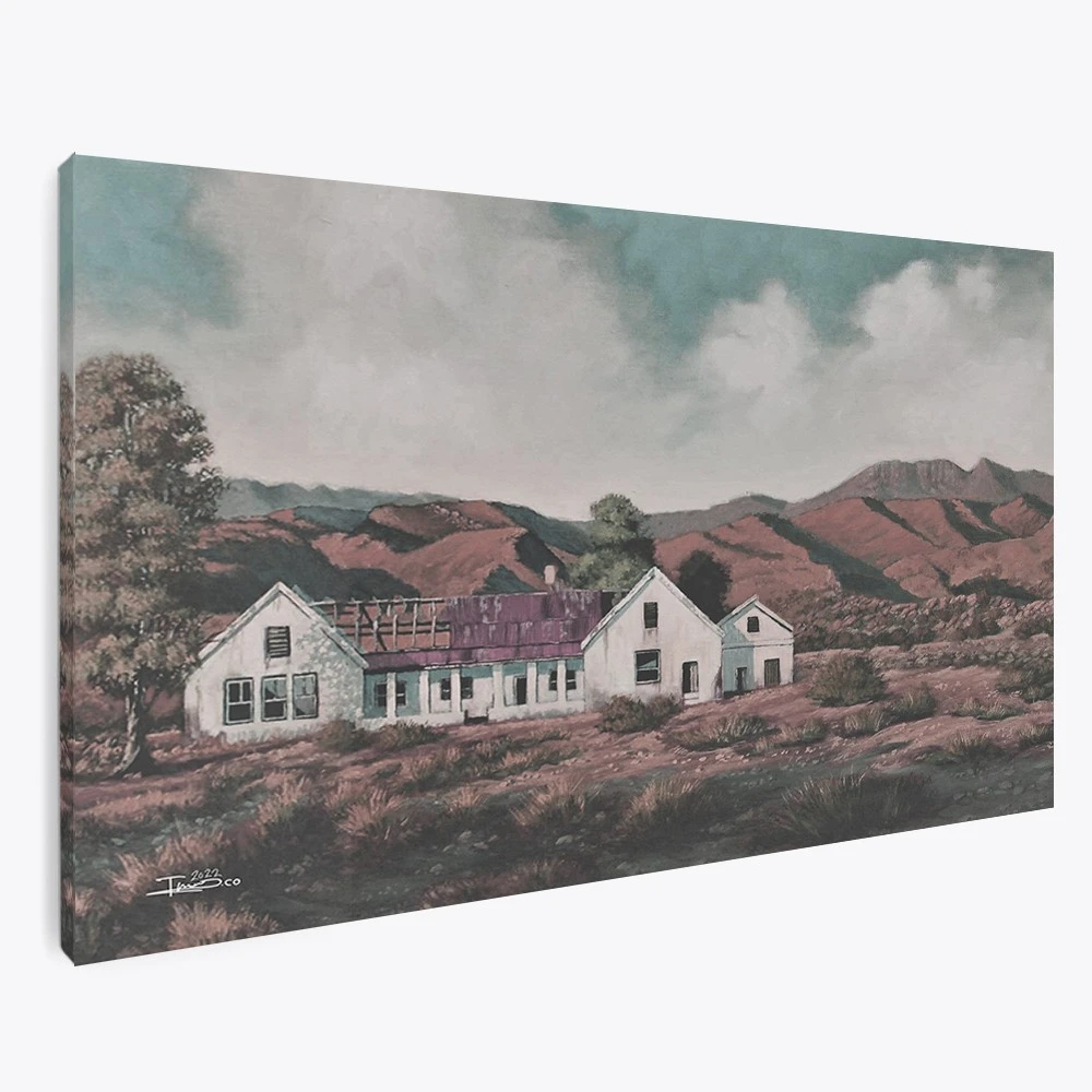 תמונת קנבס כפרית למשרד נאקון סי טמרט הישנה ציור בסגנון כפרי - דגם 135589