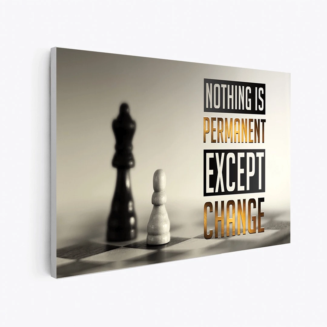 תמונות קנבס מיוחדת לחדר ילדים שום דבר אינו קבוע הדפסר על קנבס מוטיבציה - דגם leotm23011627