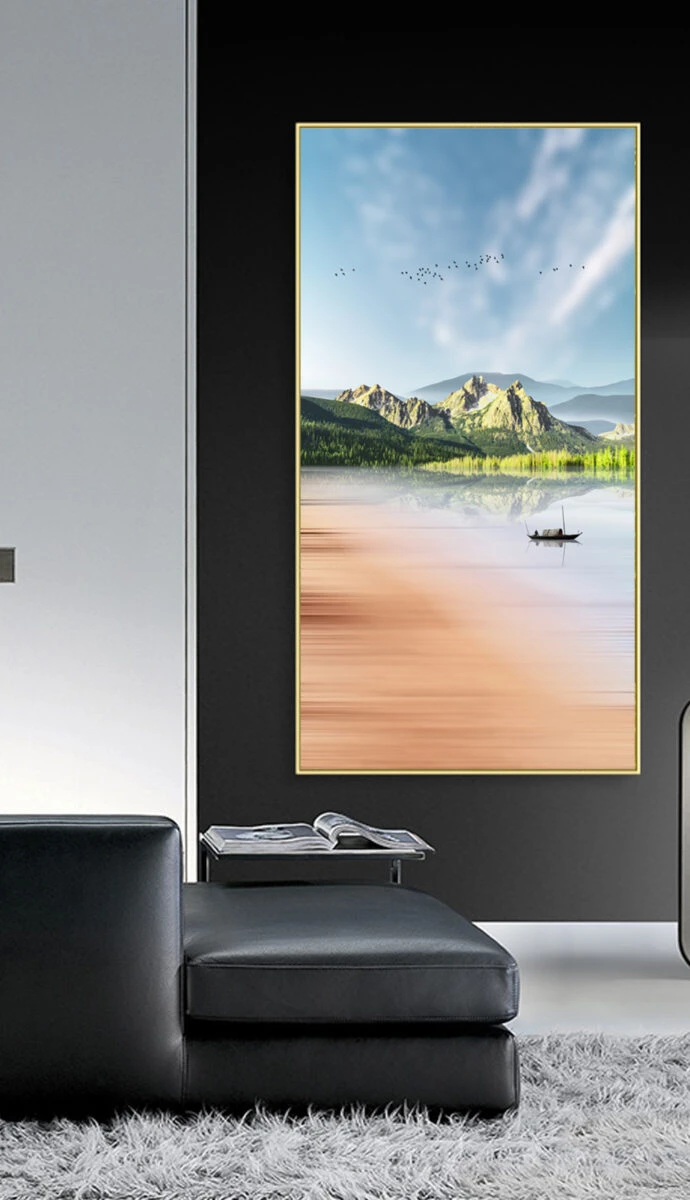 תמונות לפינת אוכל אבסטרקט דלהי תמונת קנבס בנושא טבע ונופים, ים וחופים - דגם 27388164