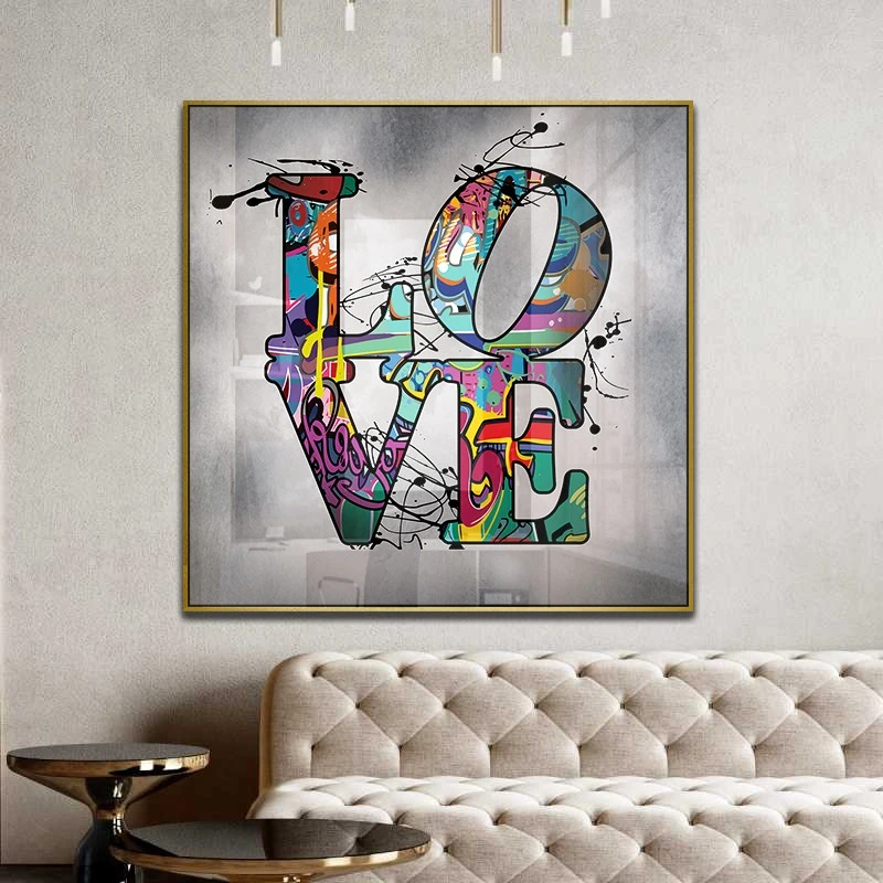 תמונה לחדר שינה אהבה ציור בסגנון זוגיות ורומנ' - דגם 134978M