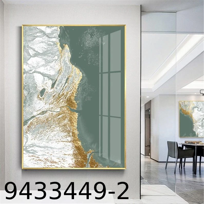 תמונת אבסטרקט של חוף ים למשרד למסדרון צילום אווירי קסום הדפסה על זכוכית דגם 9433449-2