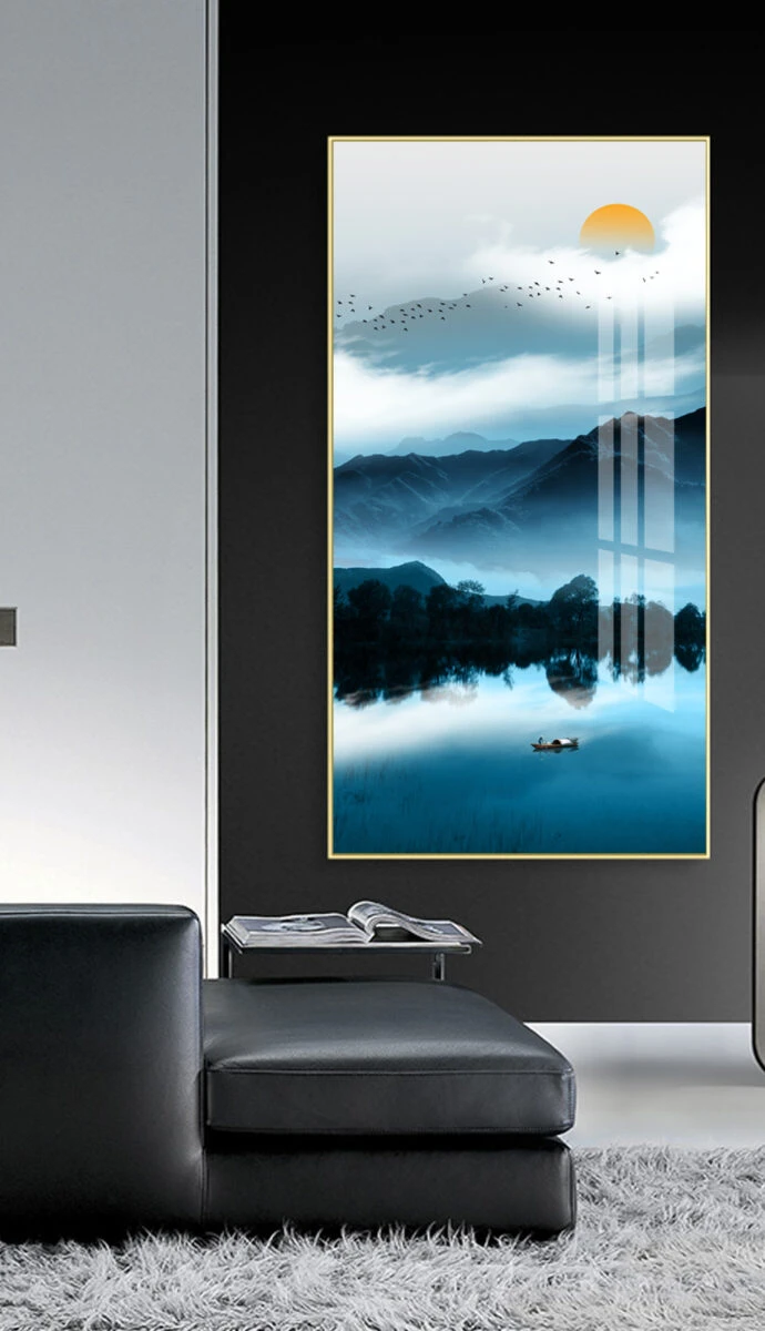 תמונות לפינת אוכל אבסטרקט שיאן תמונת קנבס בנושא טבע ונופים, ים וחופים - דגם 24251090