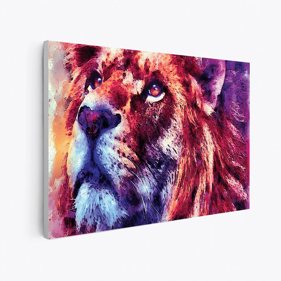 תמונות קנבס מיוחדת למשרד אריה IV הדפסר על קנבס בעלי חיים - דגם leotm23011623