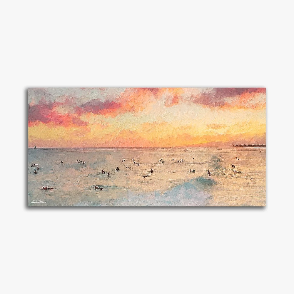 תמונה לסלון השקיעה באי פי פי ציור בסגנון טבע - דגם alvtm46p2546