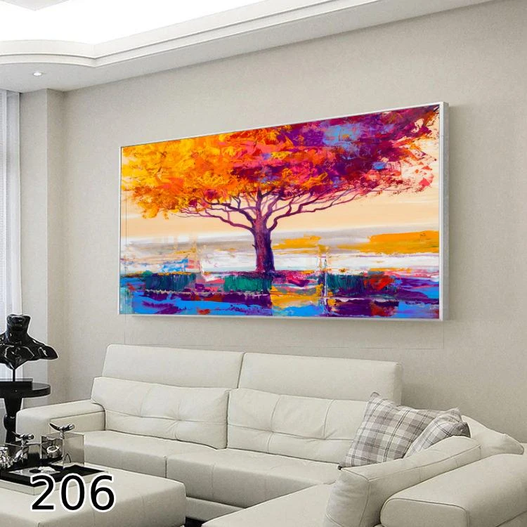 תמונת קנבס מעוצבת לסלון עצים מדברים דגם 206