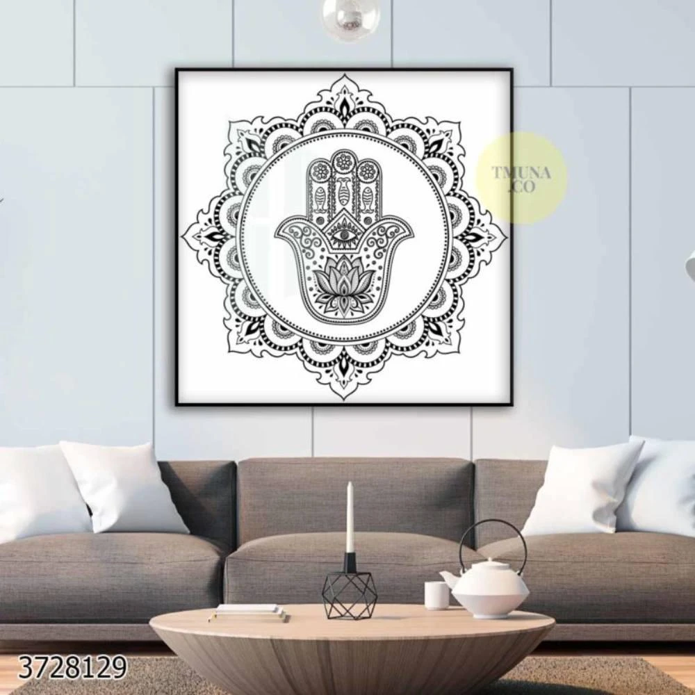 חמסה בעיצוב מינימליסטי מודרני לכניסה לבית לסלון או למשרד דגם 3728129