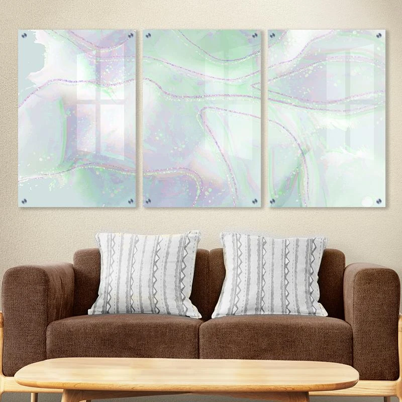 האבסטרקט החמישי - תמונות קיר זכוכית מעוצבות לסלון או לחדר שינה דגם 135112