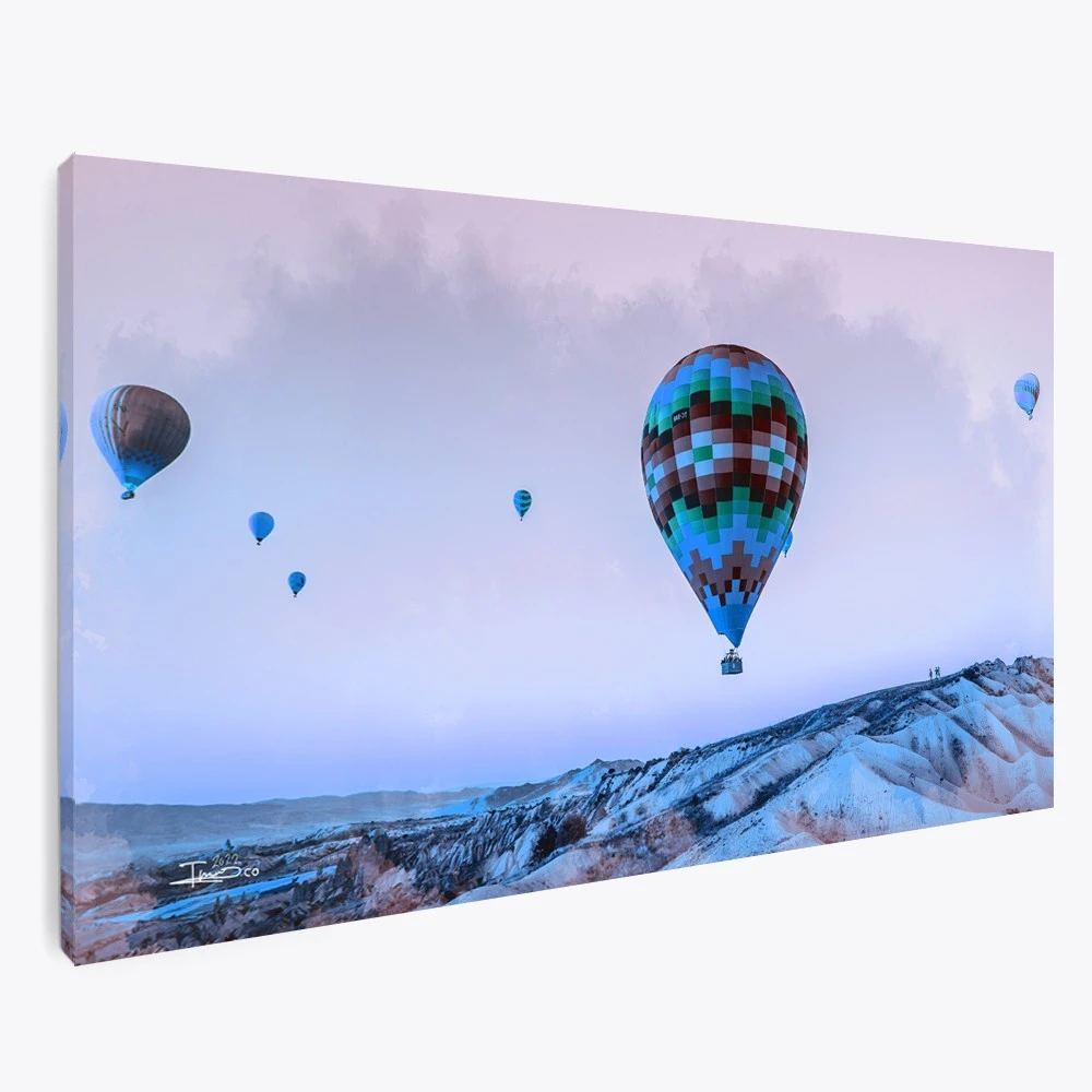 תמונה של כדור פורח לסלון בלון אוויר חם VI ציור בסגנון טבע ונופים - דגם 135728