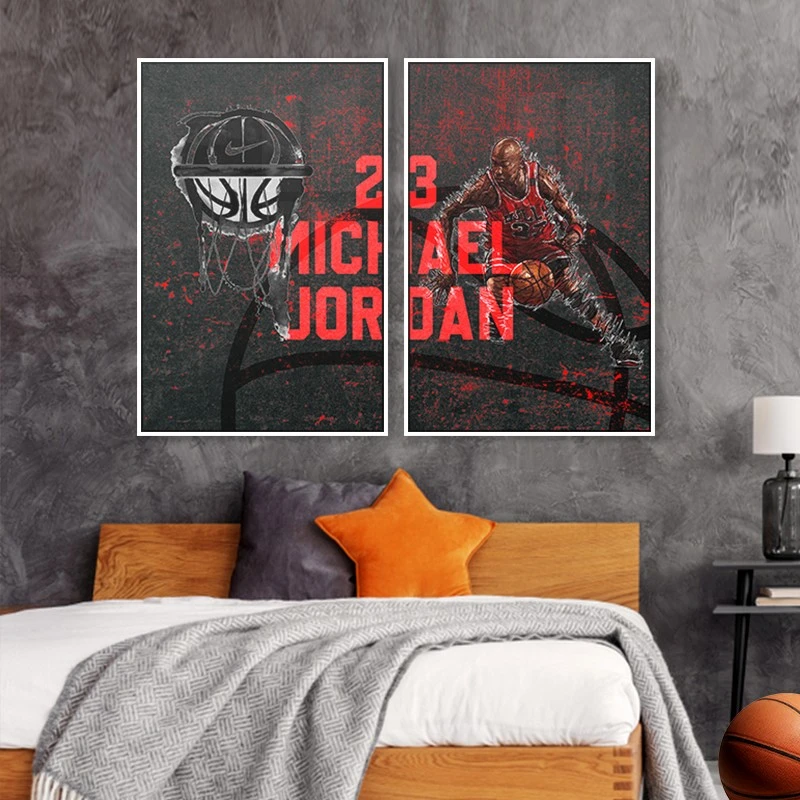 תמונות קנבס מחולקות של מייקל ג'ורדן תמונות מוטיבציה - דגם 135235