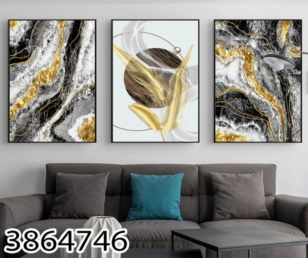דגם 3864746 תמונה אצעית גודל 80X120 קנבס במסגרת זהב