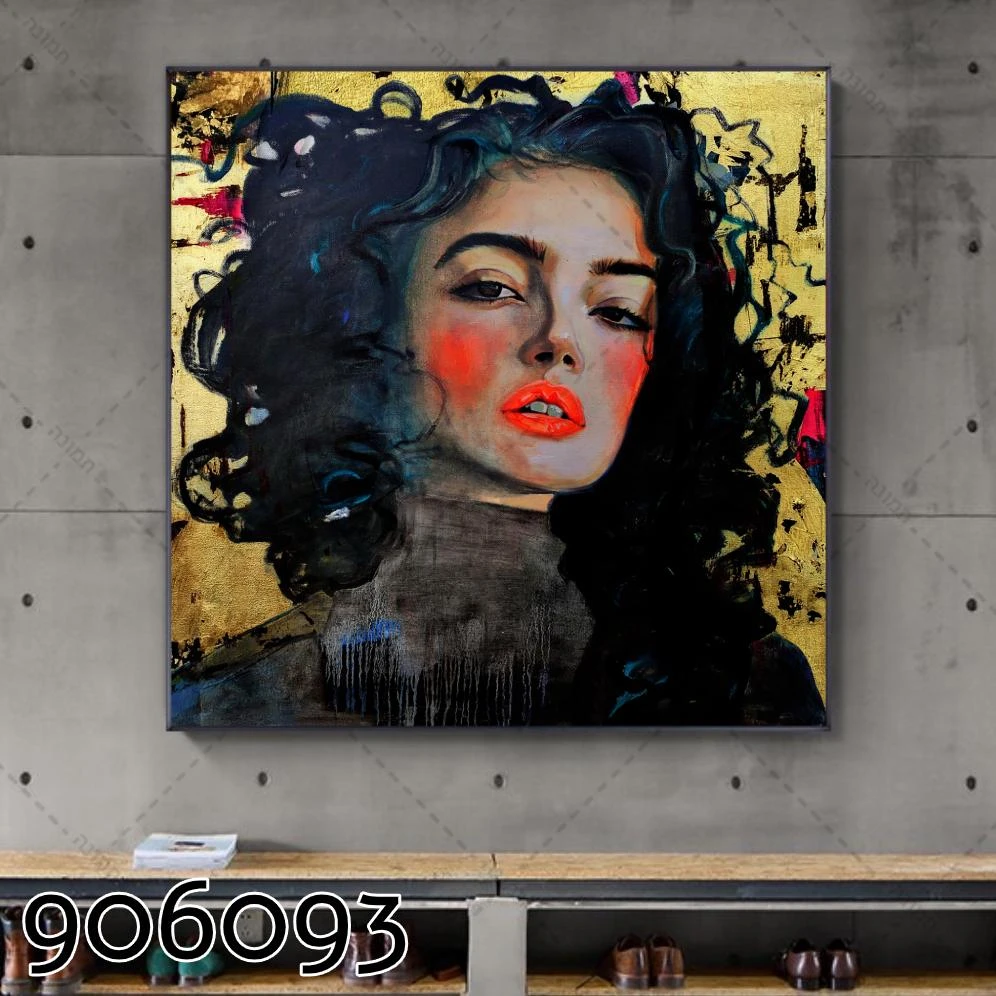 ציורים | אלה לי ציור של אישה מודפס על קנבס למשרד או כניסה לבית דגם 906093