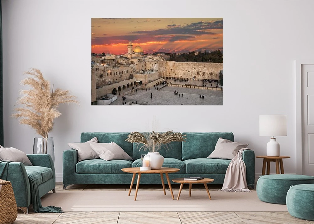תמונת זכוכית או קנבס - חומת הכותל המערבי -