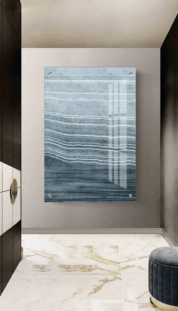 תמונת זכוכית לחדר שינה Babette ציור על זכוכית בסגנון אבסטרקט - דגם G81882