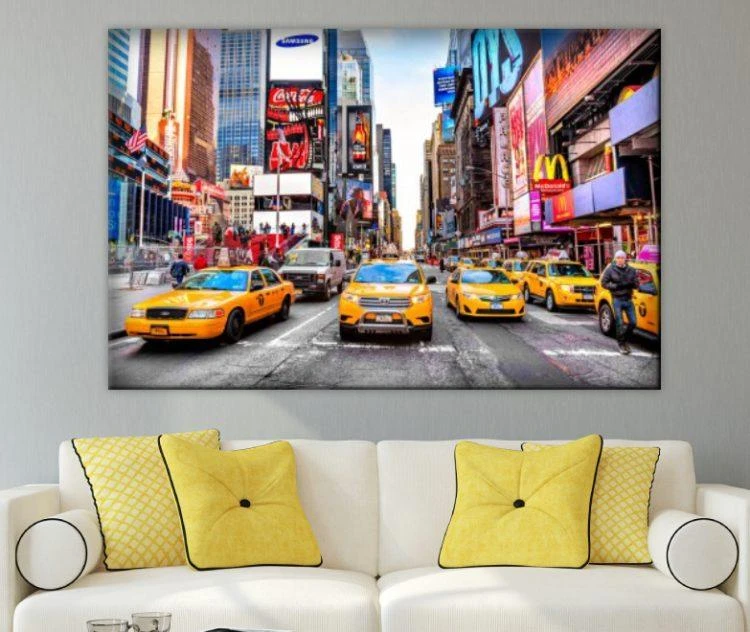 קנבס לסלון ולמשרד מוניות ניו יורק