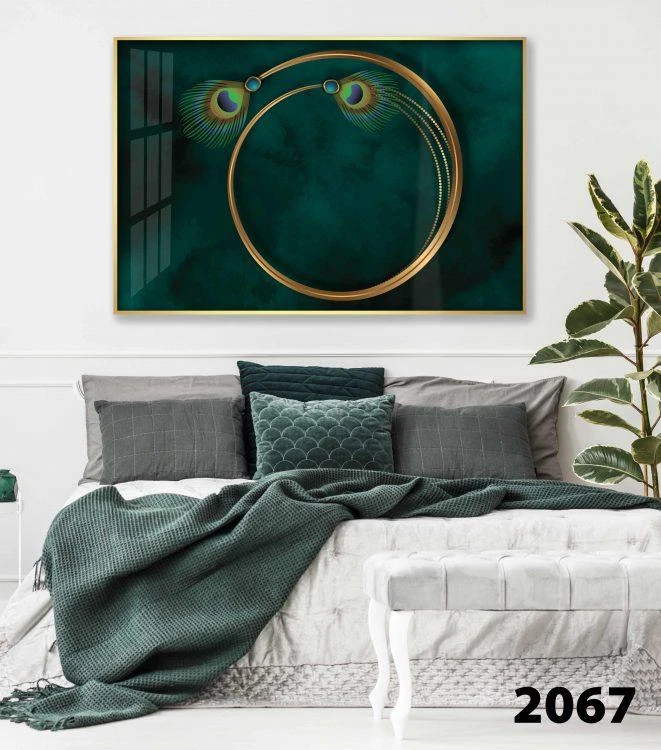 'נוצה וטבעת' תמונת קנבס לחדר שינה דגם 2067