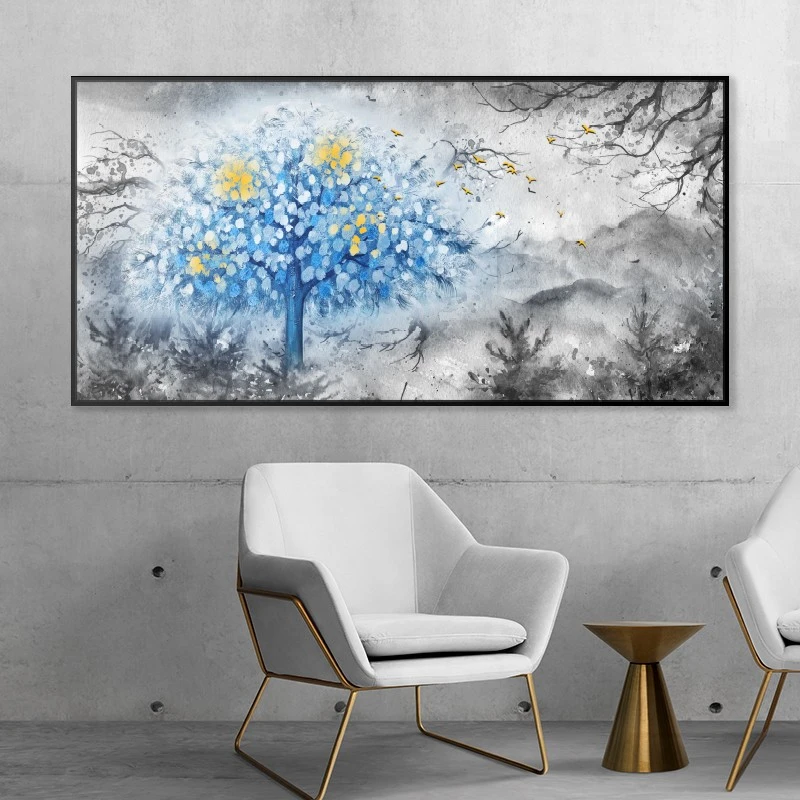 תמונת קנבס עץ כפור לפינת אוכל תמונת יפה בנושא טבע ונופים - דגם 135227