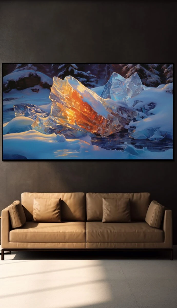 תמונת זכוכית למשרד מקום מבטחים הדפסת ציור על זכוכית ציורים - דגם 32483031