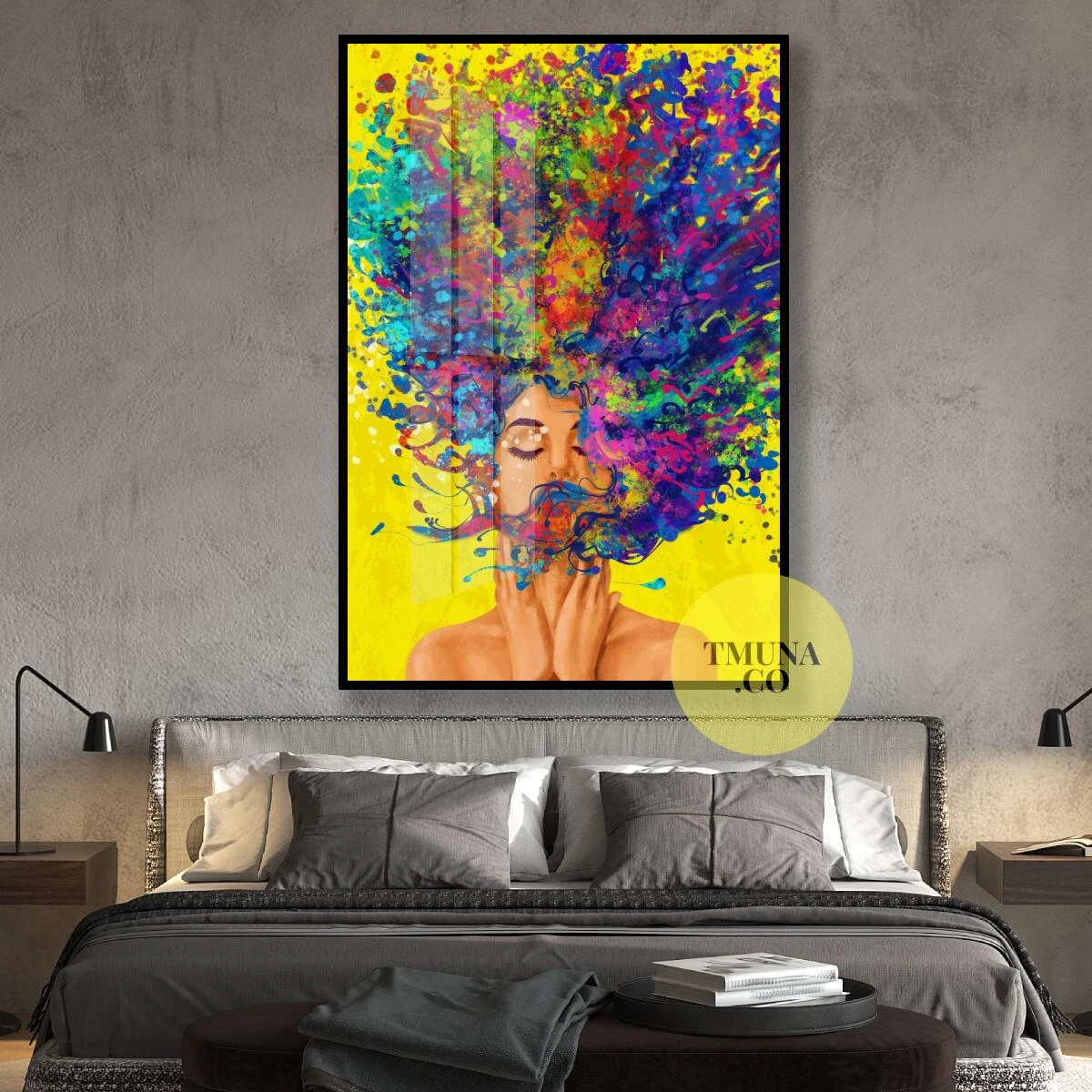 יולי #3 - פרינט מהמם על קנבס או זכוכית לתלייה בחדר שינה או כניסה לבית דגם 134880B