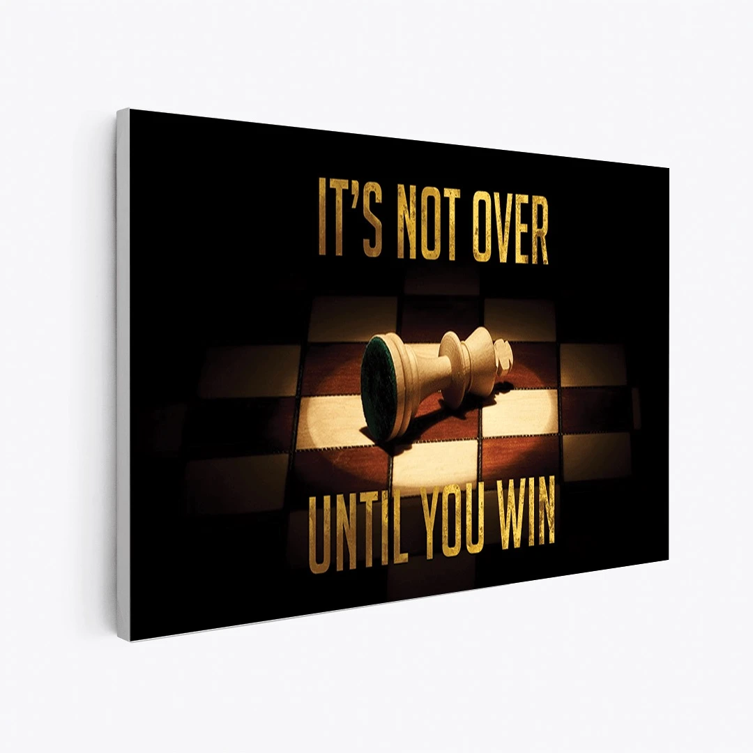 תמונות קנבס מיוחדת לחדר שינה זה לא נגמר הדפסר על קנבס מוטיבציה - דגם leotm23011628