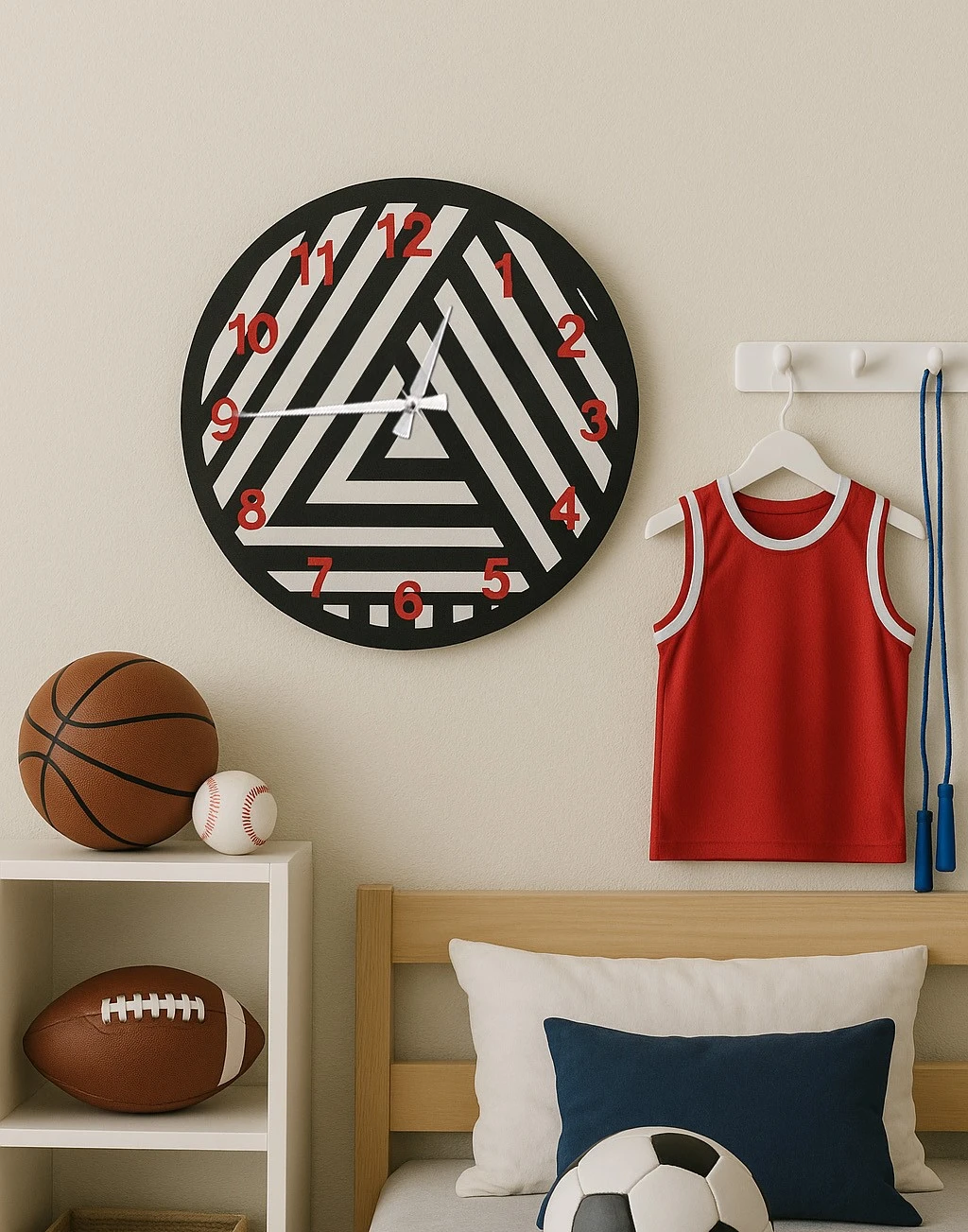 שעון קיר מתכת עגול דגם CLCK1003