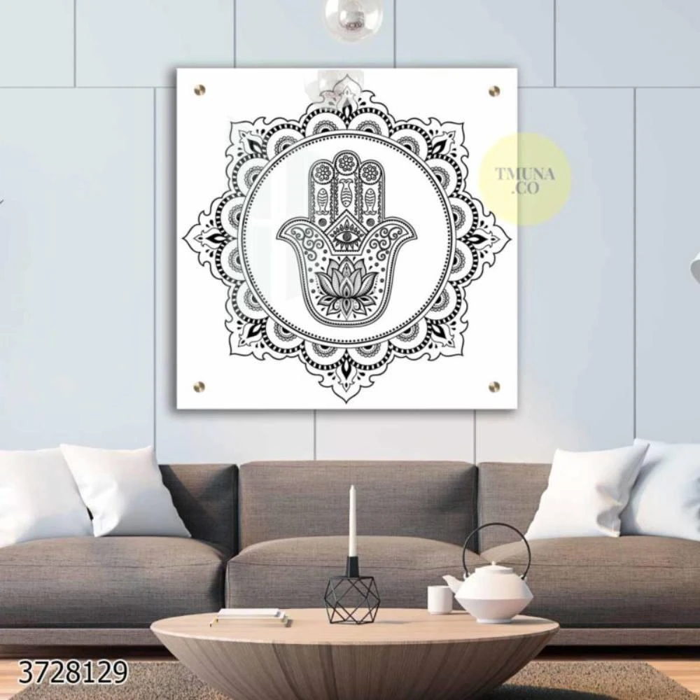 תמונה של חמסה 30X30 מנטים שחורים דגם 3728129