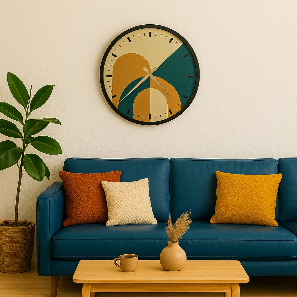 שעון קיר מתכת עגול דגם CLCK1005