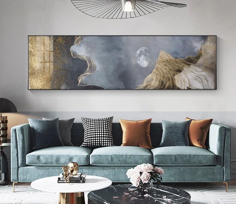 התמונה הדקורטיבית - תמונה יפה פנורמית למשרד או לסלון מודרני על קנבס או זכוכית דגם 4194696
