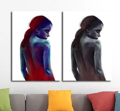 קנבס לסלון גוף האישה