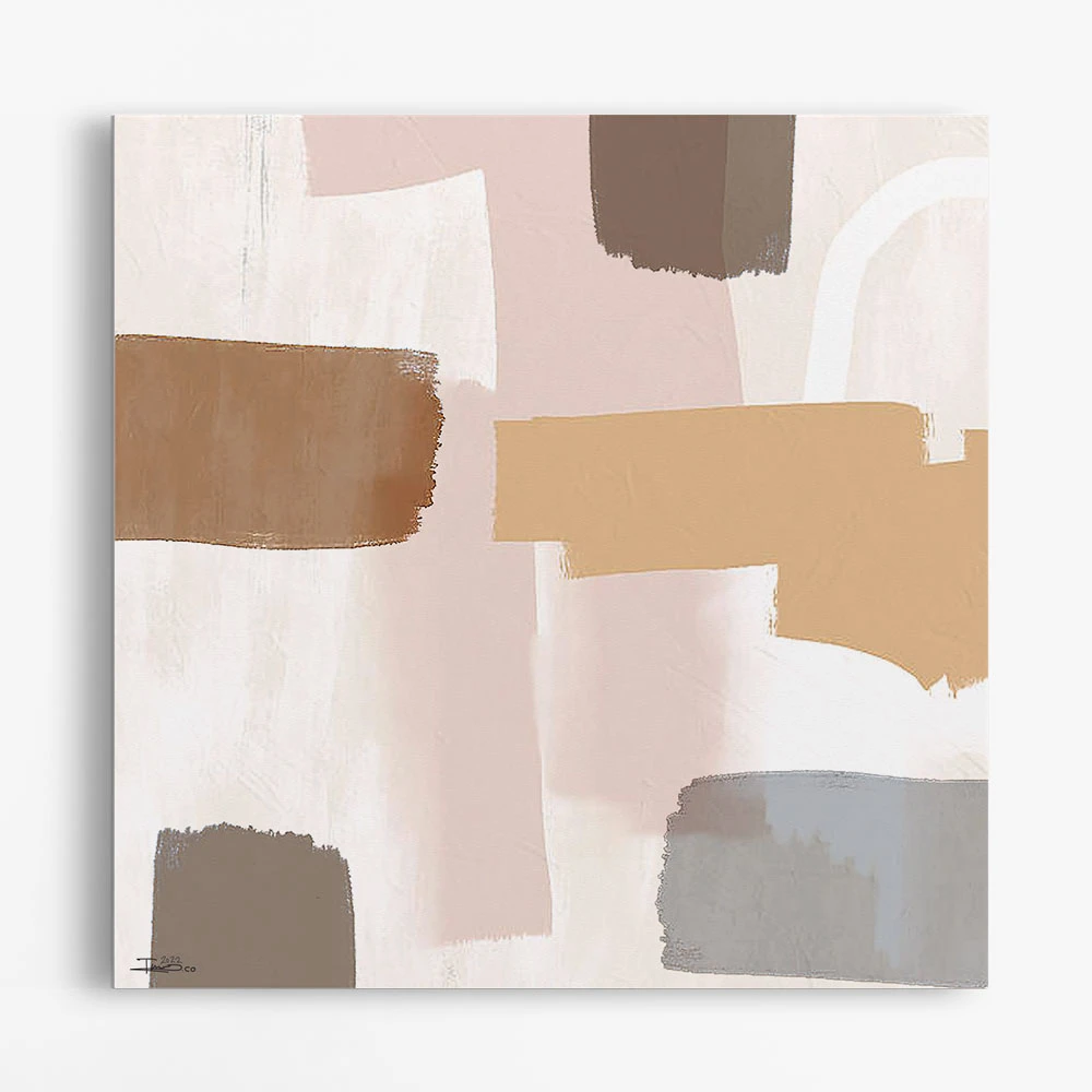 תמונה לקליניקה אבסטרקט מריחות II ציור בסגנון אבסטרקט מיוחד - דגם alvtm46p2542 בגווני חום