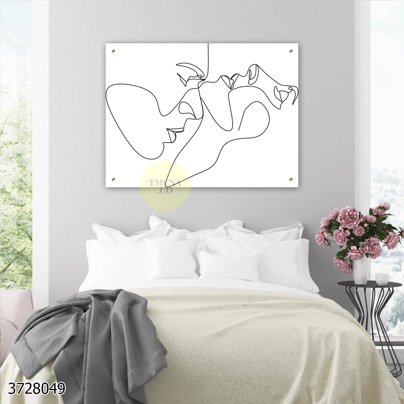 תשוקה תמונות קו מזכוכית יוקרתית לחדר שינה דגם 3728049