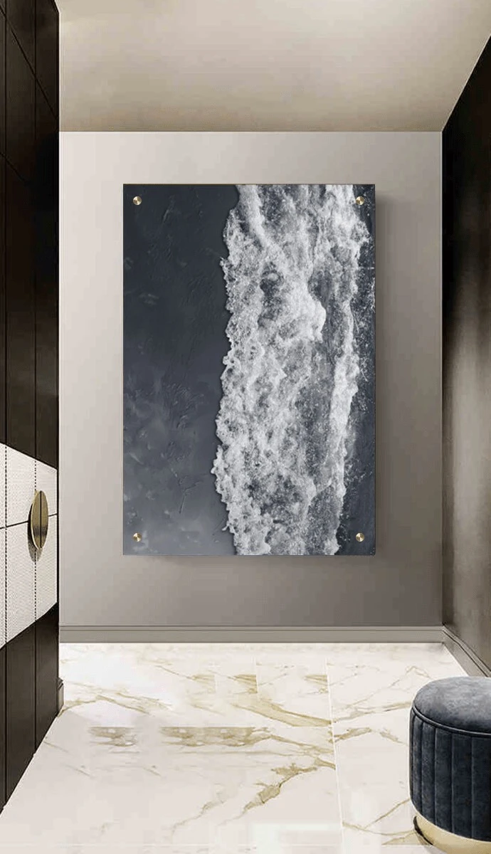 תמונת זכוכית למשרד Andrée-Anne ציור על זכוכית בסגנון אבסטרקט - דגם G42338