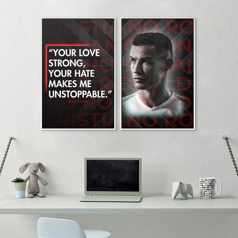 סט תמונות קנבס מוטיבציה לחדר ילדים שנאה הופכת אותי לבלתי ניתן לעצירה תמונות קנבס בנושא מפורסמים - דגם 135327