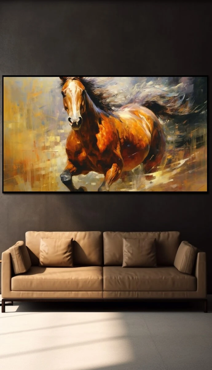 תמונת זכוכית למשרד מרוץ סוסים 24 ציור על זכוכית בסגנון ציורים - דגם 32481520