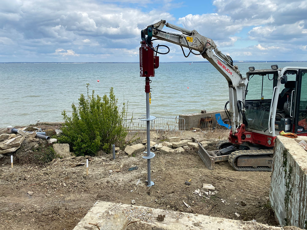 Screw Piling in Bournemouth, Dorset
