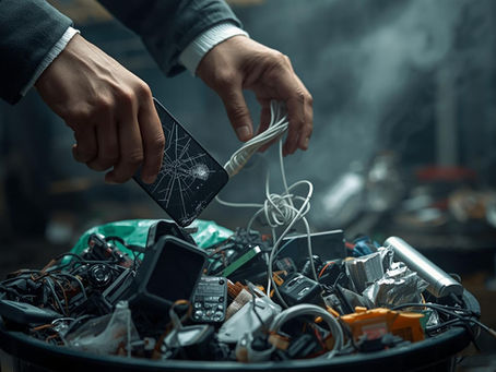 What mistakes do people often make when disposing of e-waste?