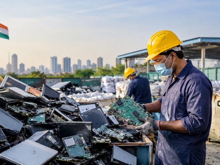 India's e-waste recycling capacity and electronic waste processing infrastructure in India