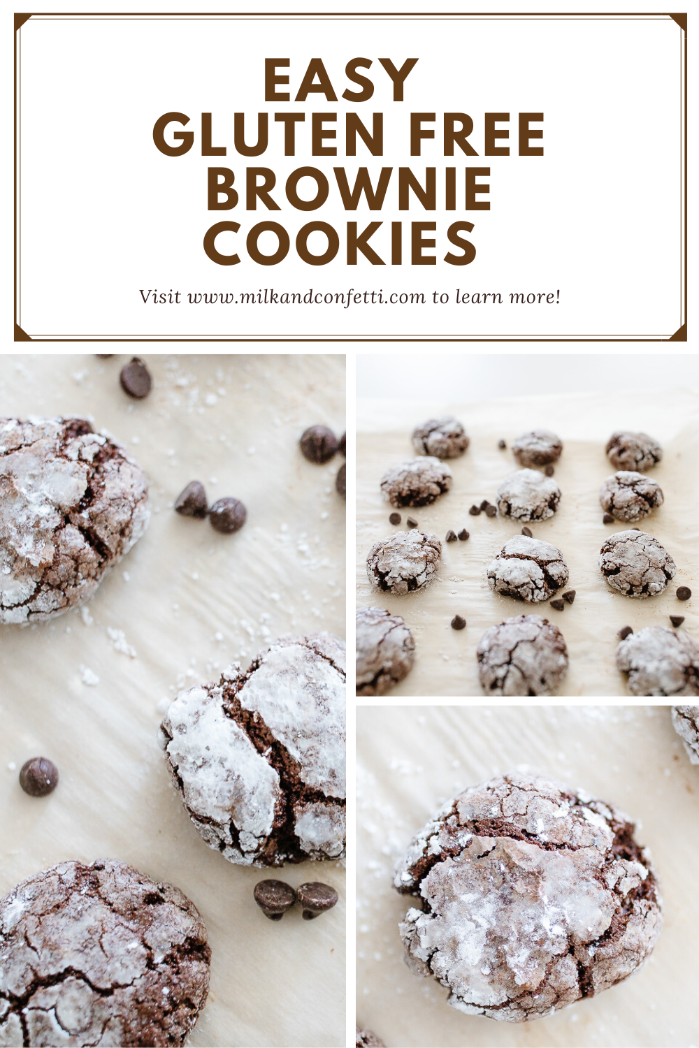 An easy gluten free brownie cookie recipe that won't disappoint!