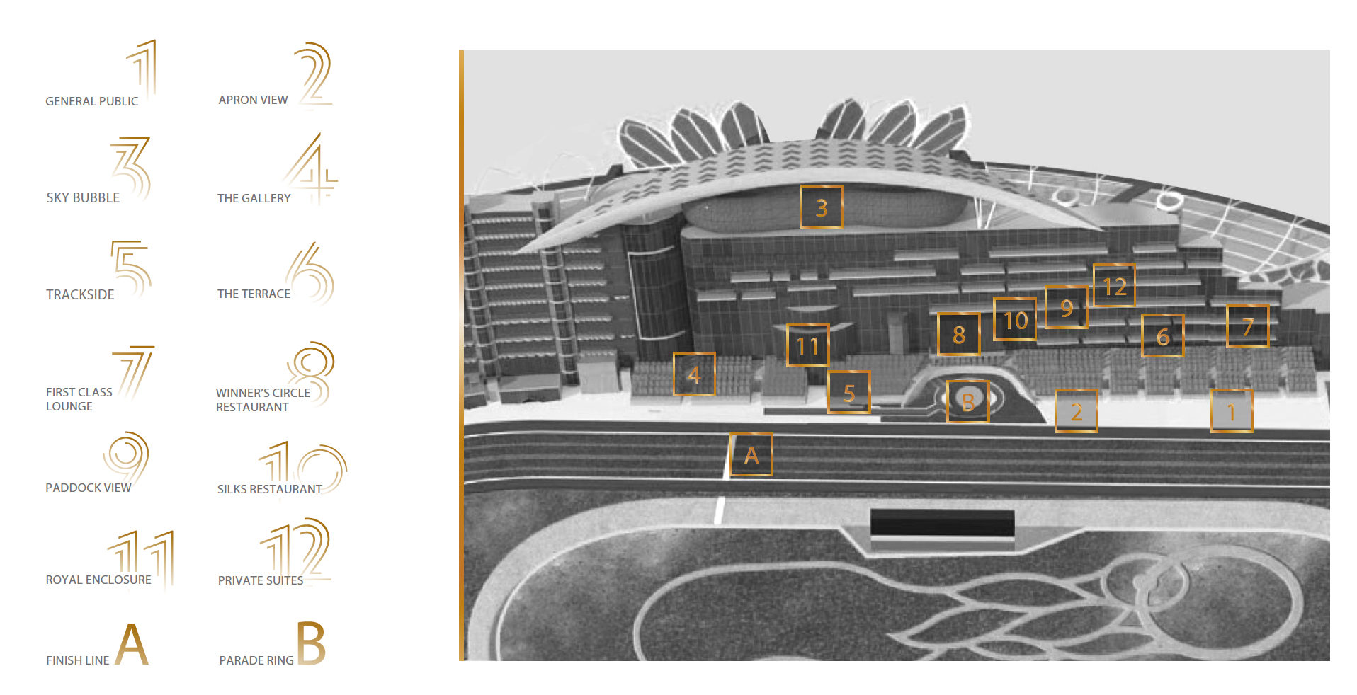 2026 Dubai World Cup - Meydan - Silks Restaurant Level 4