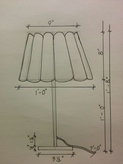 Flower Lamp- Elevation