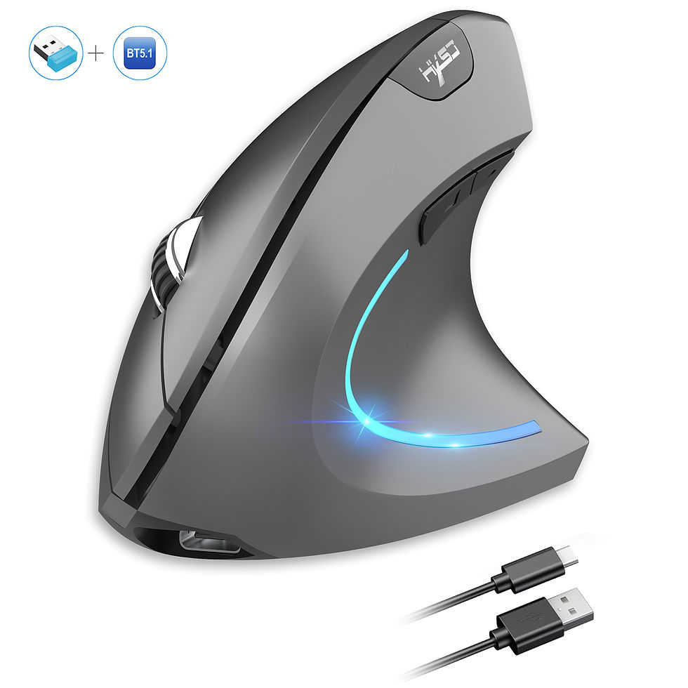 Thumbnail: HXSJ Ergonomic Vertical Mouse — Wireless, Rechargeable & Pain-Free