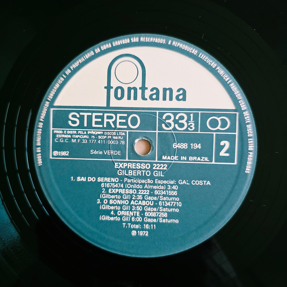Miniatura: Gilberto Gil • Expresso 2222