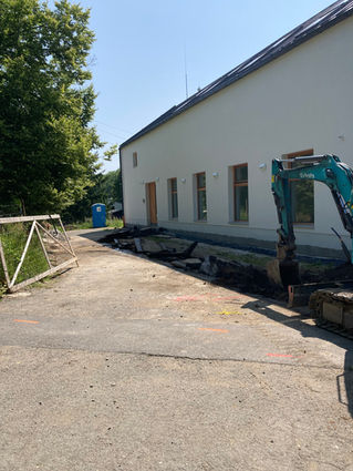 rezani bourani asfaltu vykopek ryha kanalizace