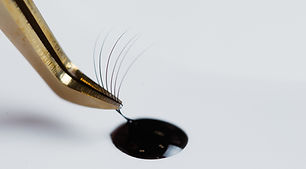 Eyelash Extension tools on white background. Accessories for eyelash extensions. Artificia