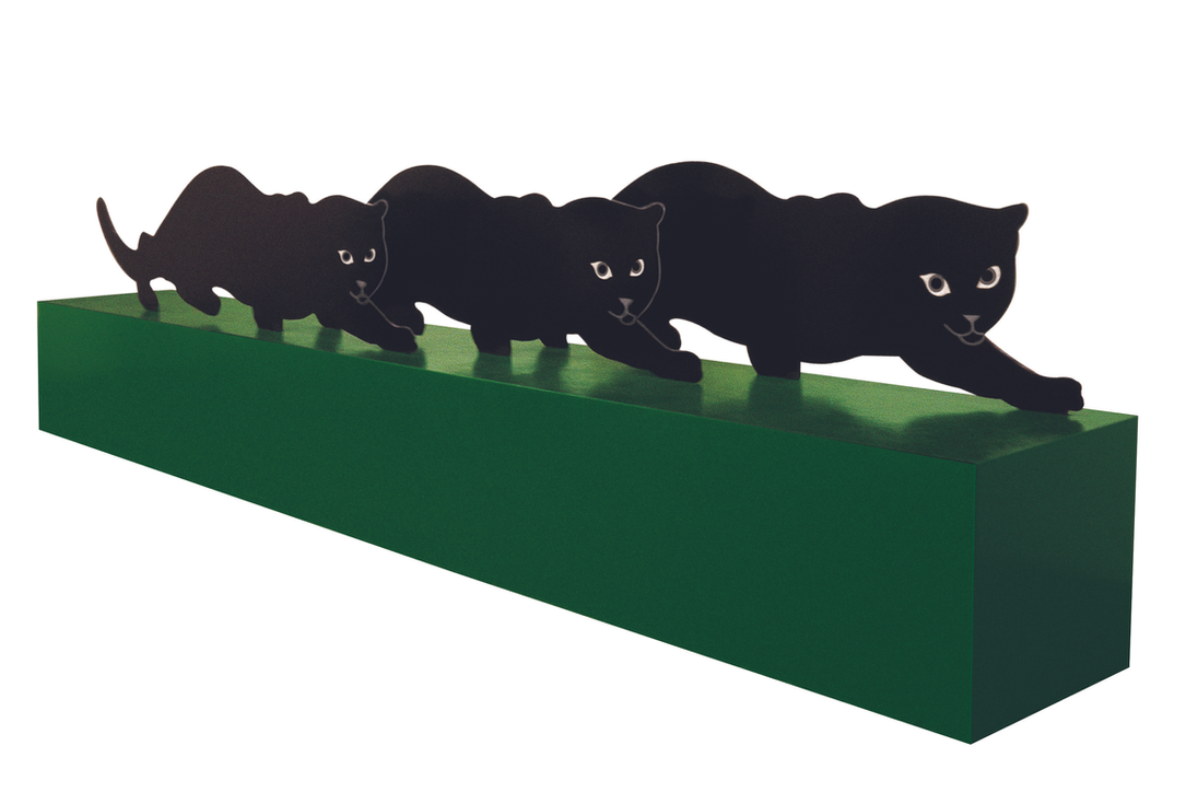 Mono negro, 2020, 45 x 67 cm.