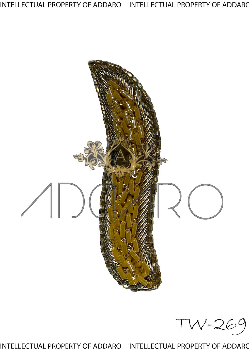 Addaro's Gold Hand-Embroidered Patch TW-269