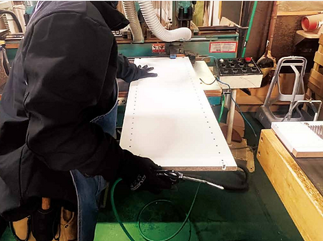 CUUMA_自社制作施工の様子