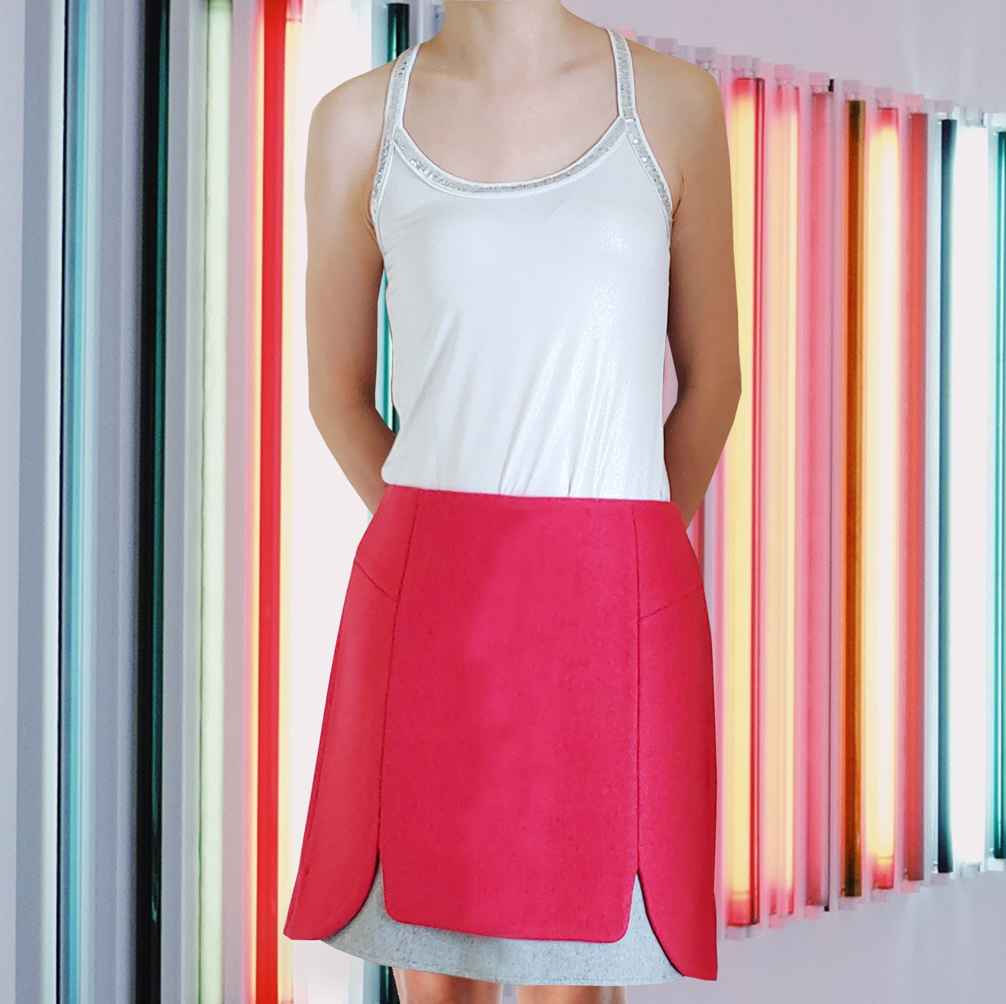 Pearl Colour Vest SL41 (Korean Fashion)