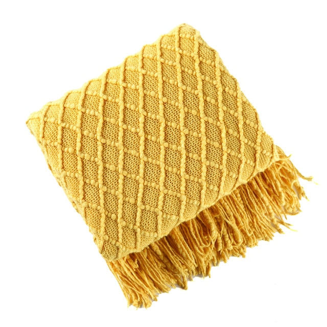 Textile-City-Faux-Cashmere-Sofa-Blanket-Cover-Nordic-Style-Knit-Plaid-Throw-Tassels-Bedspr