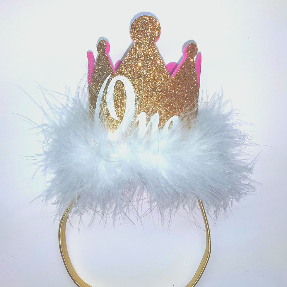 Thumbnail: Personalized Glitter Felt Birthday Crown