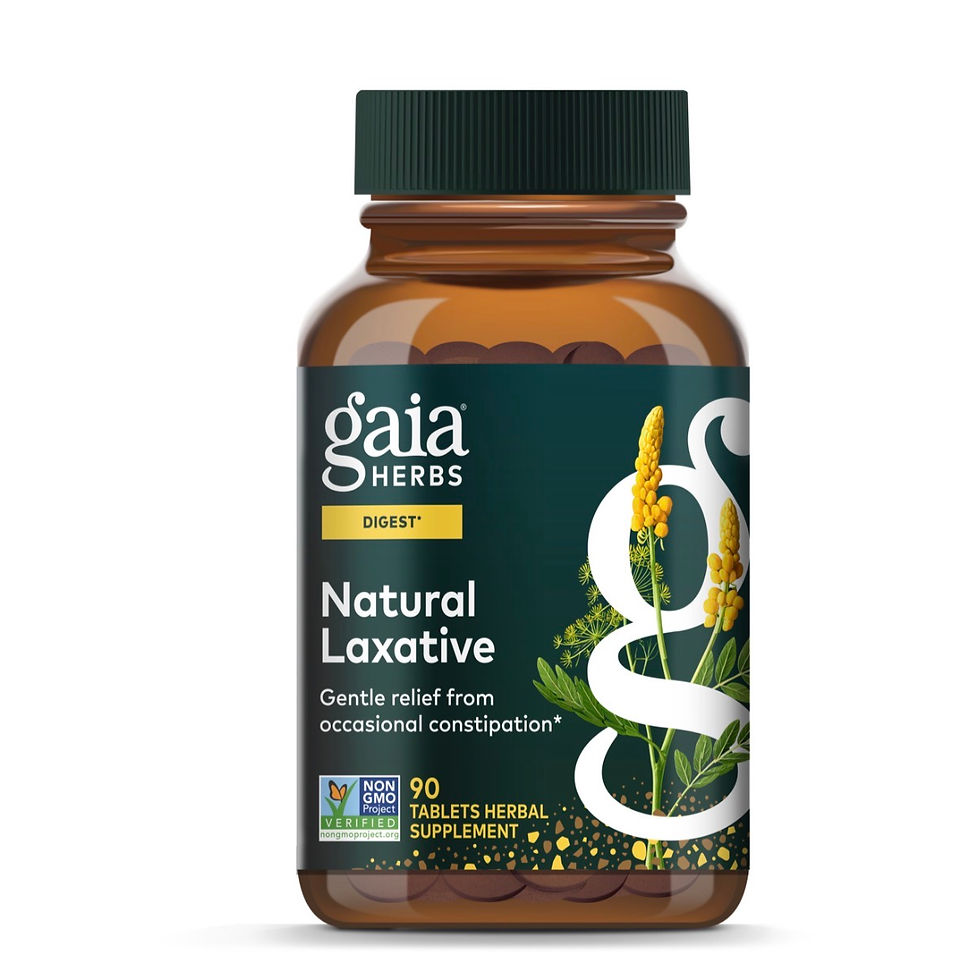 Gaia Herbs Natural Laxative front label